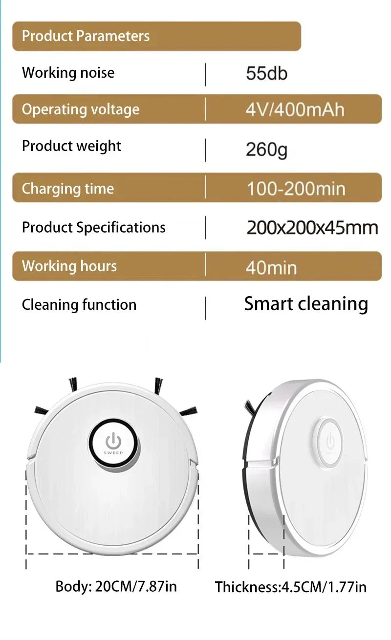 Smart Robot Vacuum 3-in-1