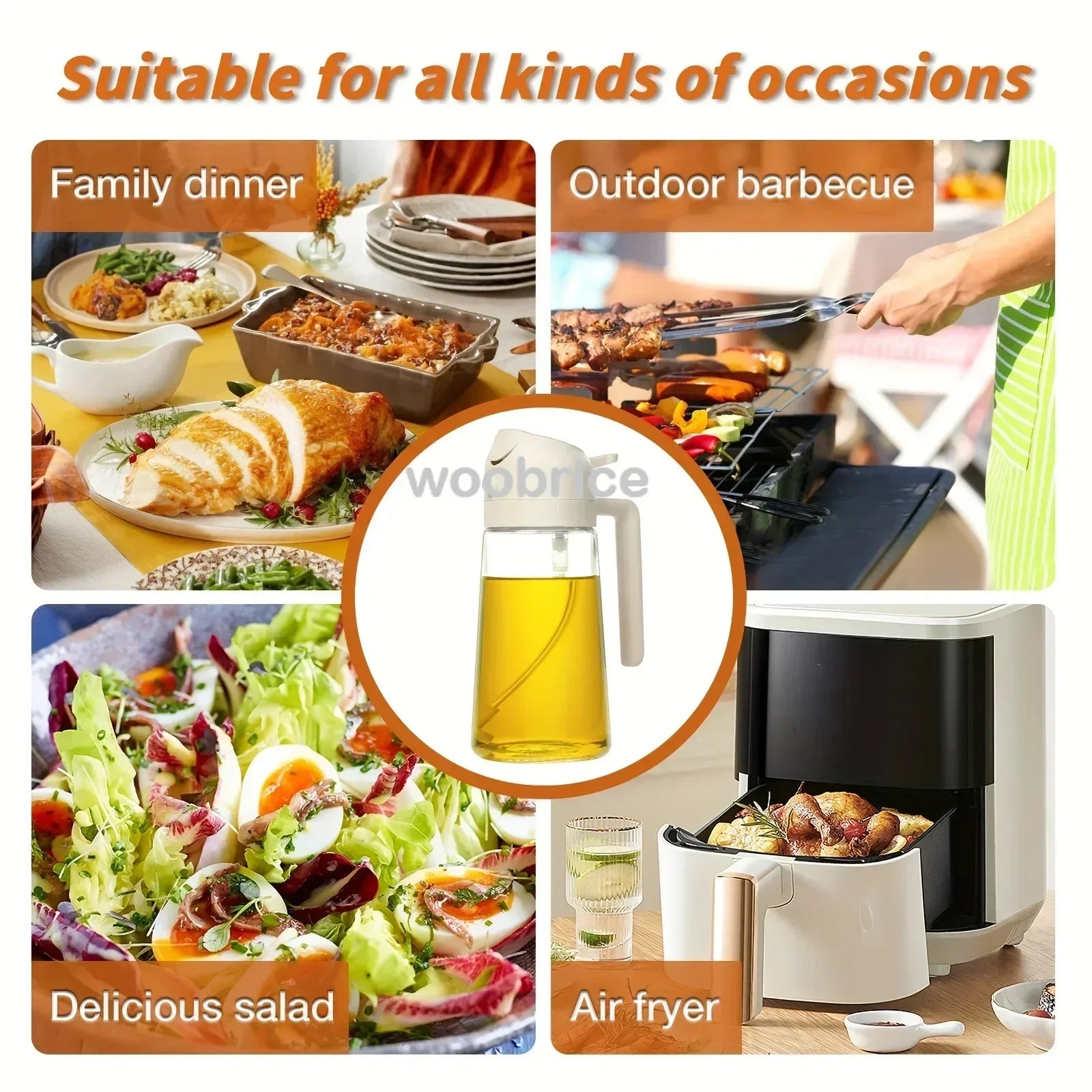 Kitchen Oil Sprayer 2-in-1