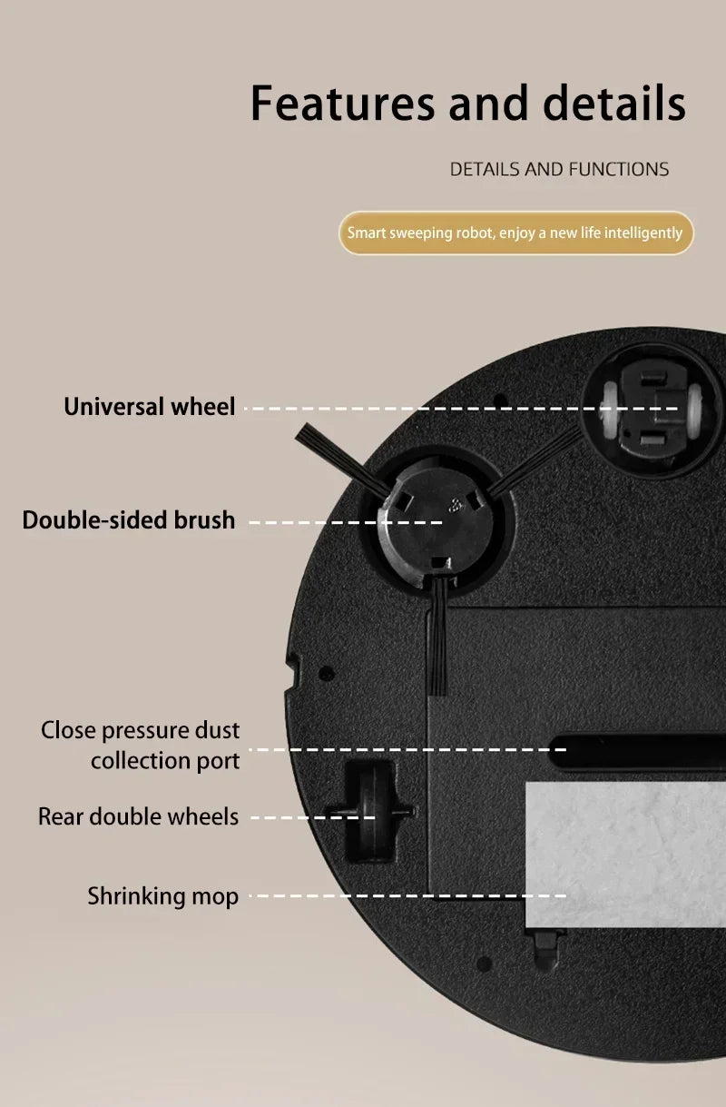 Smart Robot Vacuum 3-in-1